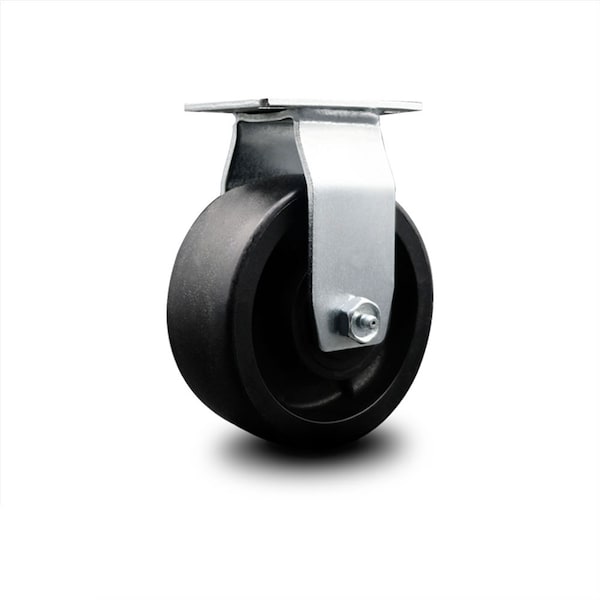 5 Inch Glass Filled Nylon Wheel Rigid Caster with Ball Bearing